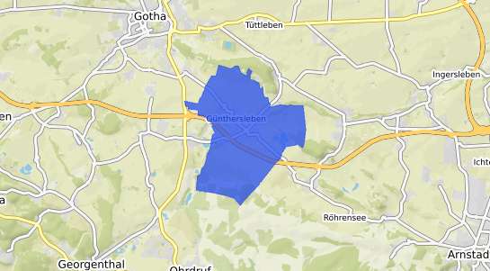 Bodenrichtwertkarte G&uuml;nthersleben-Wechmar